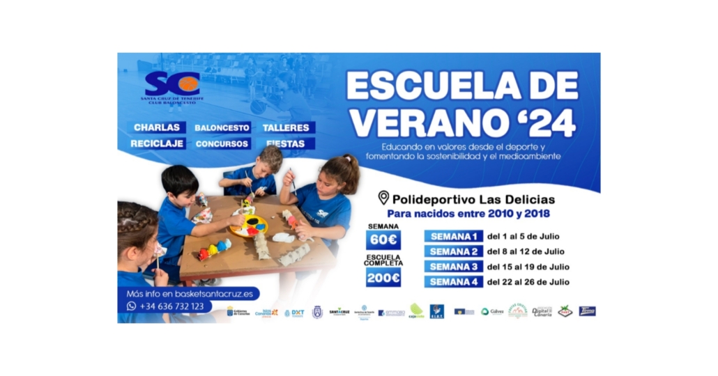 El CB Santa Cruz organiza una nueva edición de su Escuela de Verano en el mes de julio