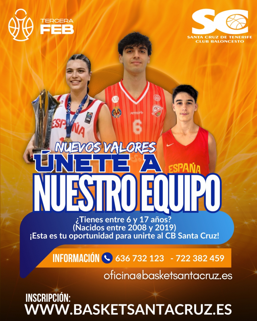 ¡ÚNETE AL CB SANTA CRUZ PARA LA TEMPORADA 2025-26!