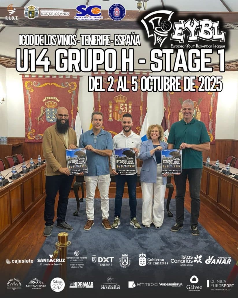 Icod de los Vinos acoge la presentación de la EYBL U14 Stage Tenerife