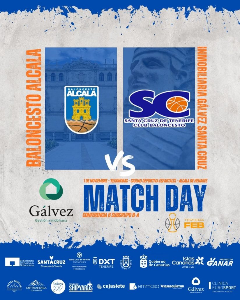 El Inmobiliaria Gálvez Santa Cruz visita al Baloncesto Alcalá en la quinta jornada de liga