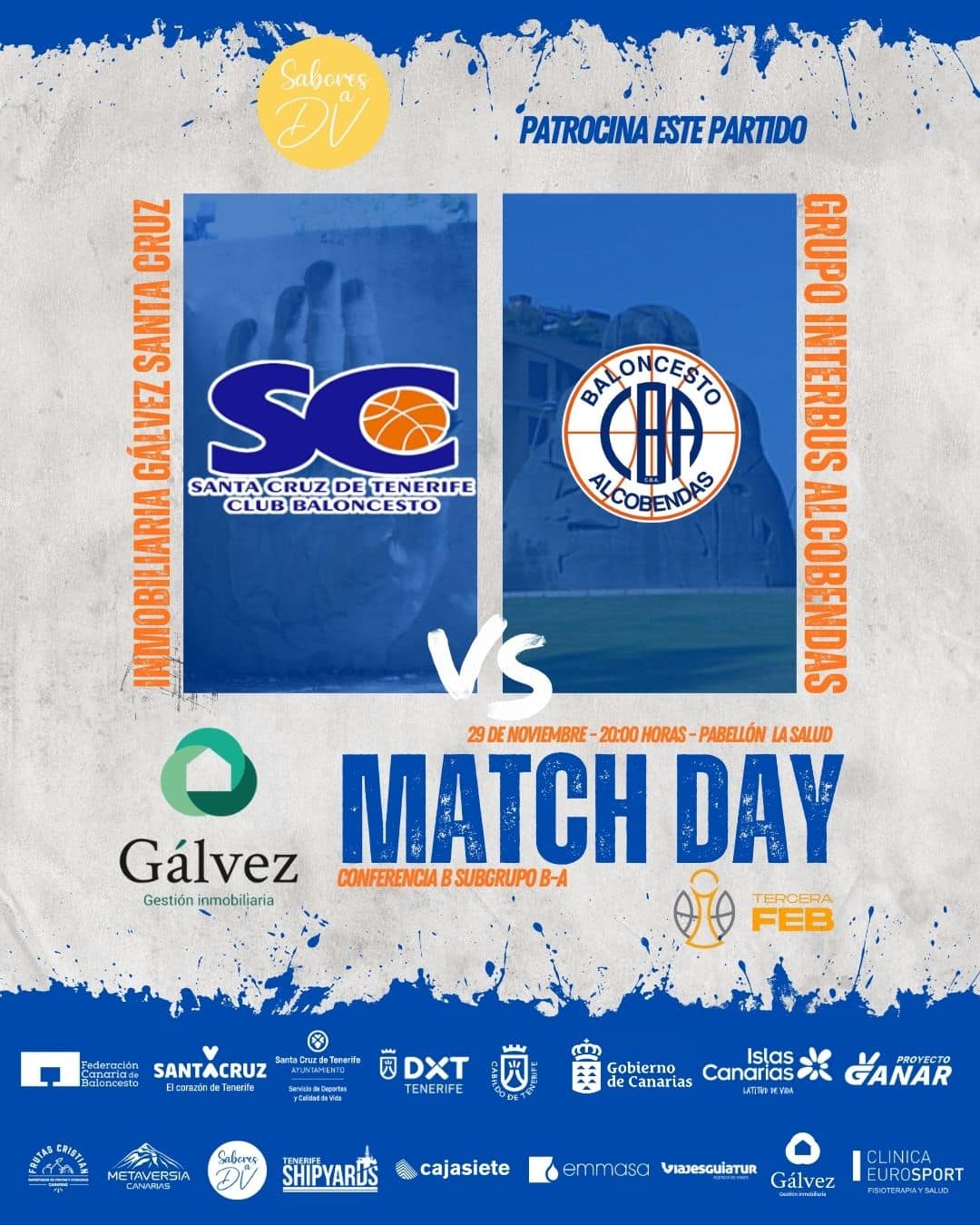 Cartel del partido - Próxima jornada Tercer Feb