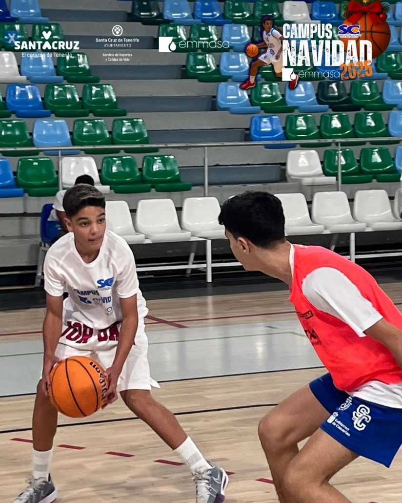 El Campus de Navidad Emmasa 2025 recibe la visita de Alberto Deniz y celebra una jornada especial de entrenamientos y 3×3