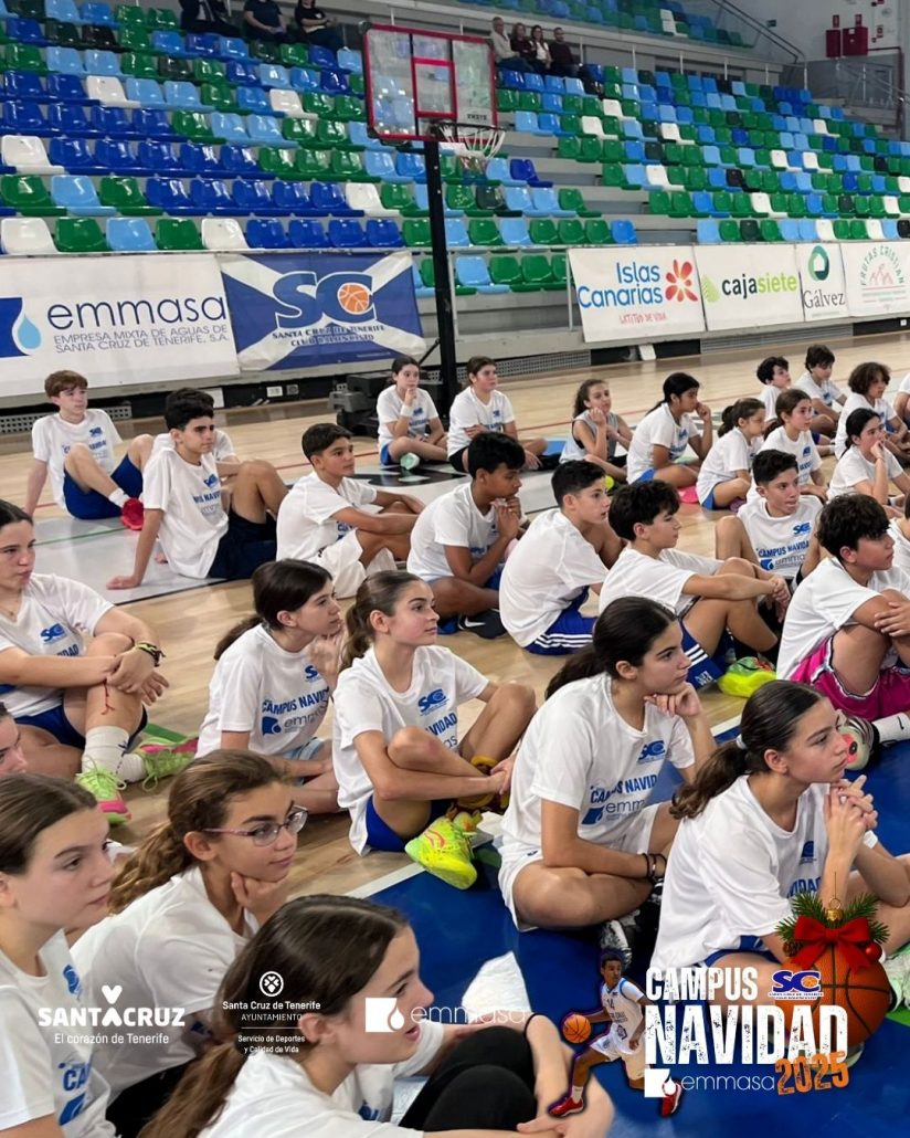 Clausura del Campus de Navidad Emmasa del CB Santa Cruz