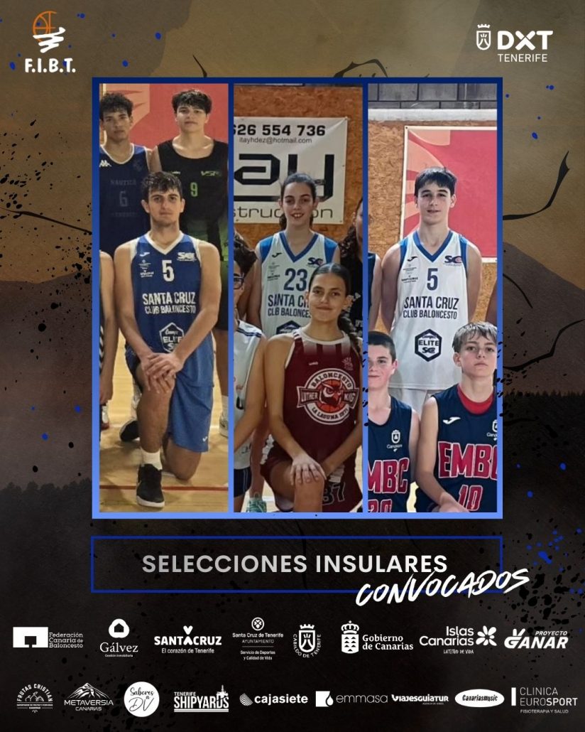 Orgullo del CB Santa Cruz: tres jugadores convocados a la Selección Insular de Tenerife