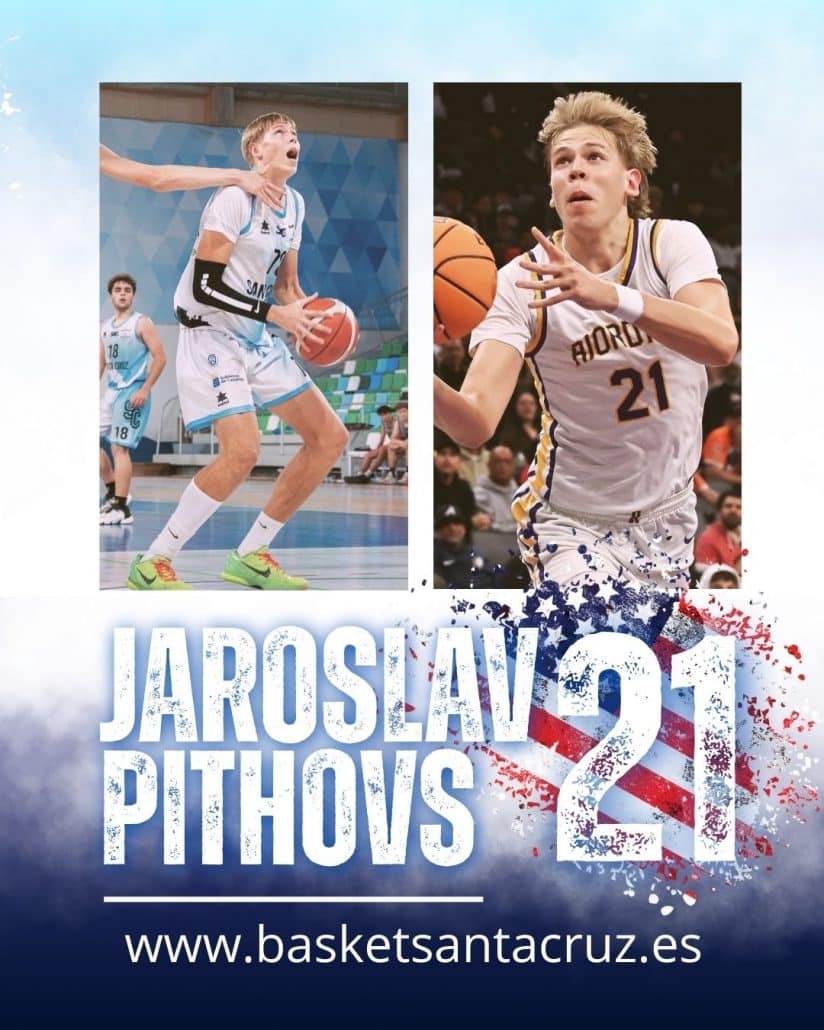 Jaroslavs Pihlovs, la promesa letona que se inició en el CB Santa Cruz y que brilla en Estados Unidos