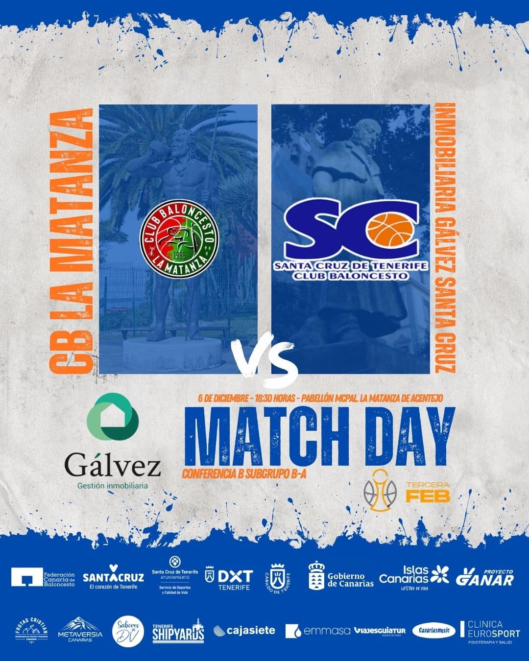 Cartel del partido - Próxima jornada Tercer Feb