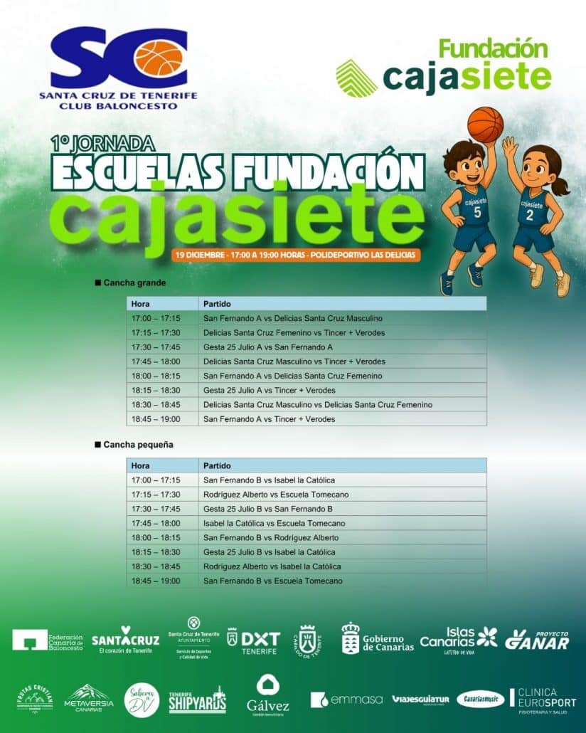 Arranca la primera jornada de la Liga Escuelas Fundación Cajasiete