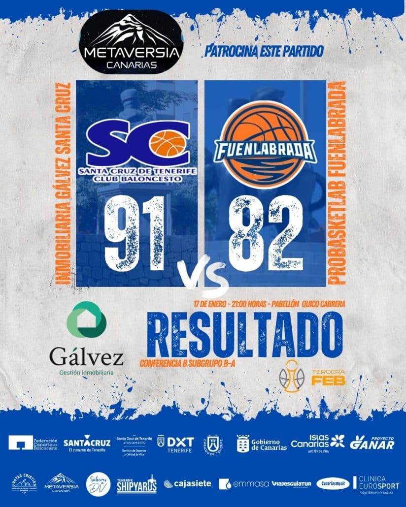El Inmobiliaria Gálvez Santa Cruz se impone con autoridad al Probasketlab Fuenlabrada (91-82)