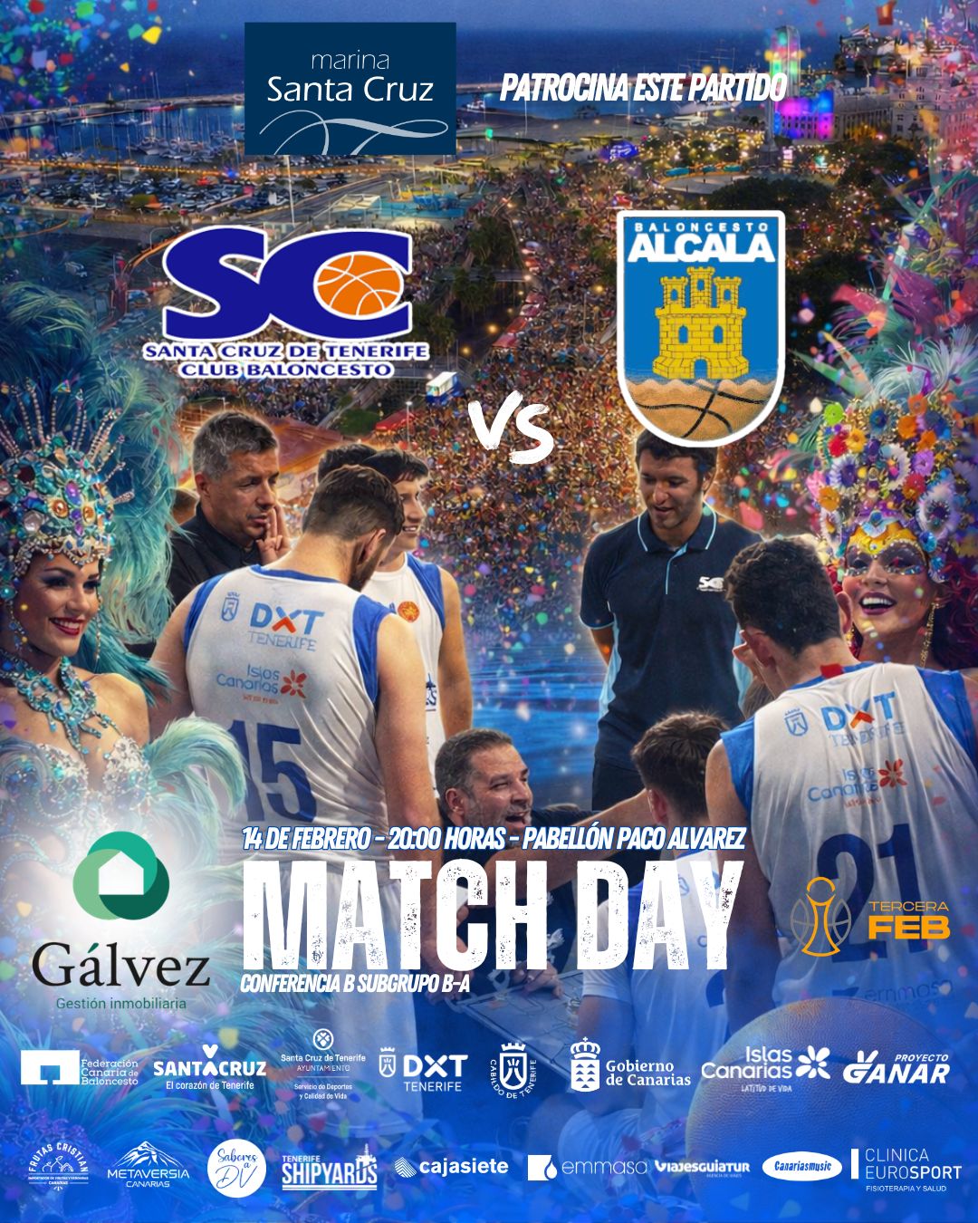 Cartel del partido - Próxima jornada Tercer Feb