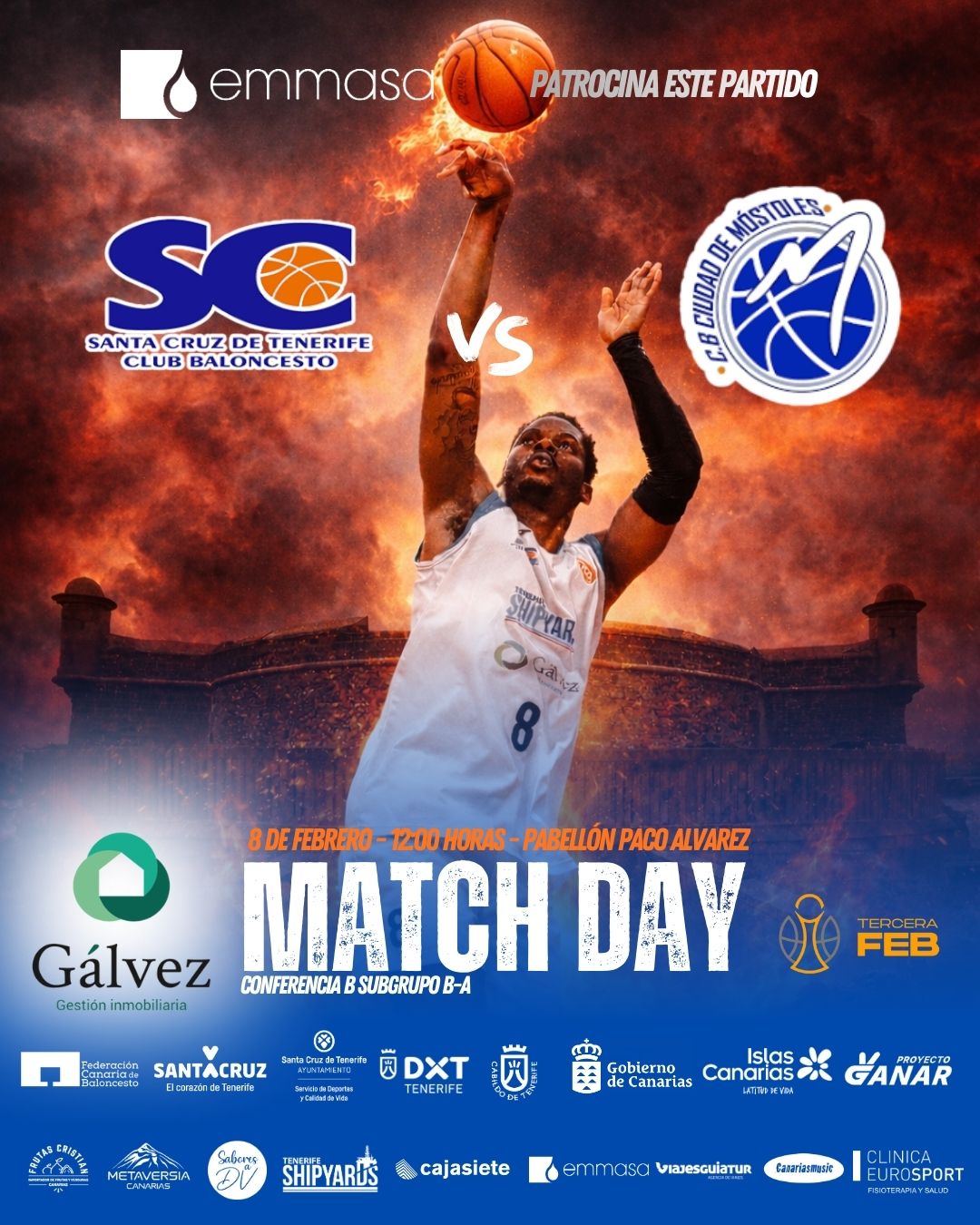 Cartel del partido - Próxima jornada Tercer Feb