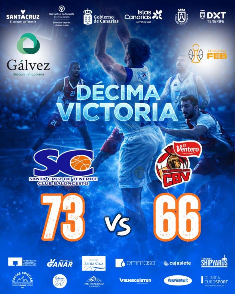 El Inmobiliaria Gálvez Santa Cruz suma su décima victoria (73-66)