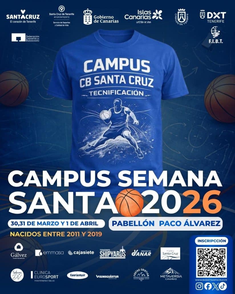 Camiseta oficial del Campus Semana Santa 2026 – CB Santa Cruz