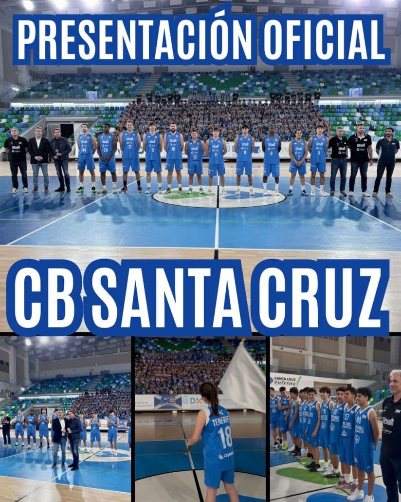 Más de 2.000 personas arropan la presentación del CB Santa Cruz en un acto multitudinario