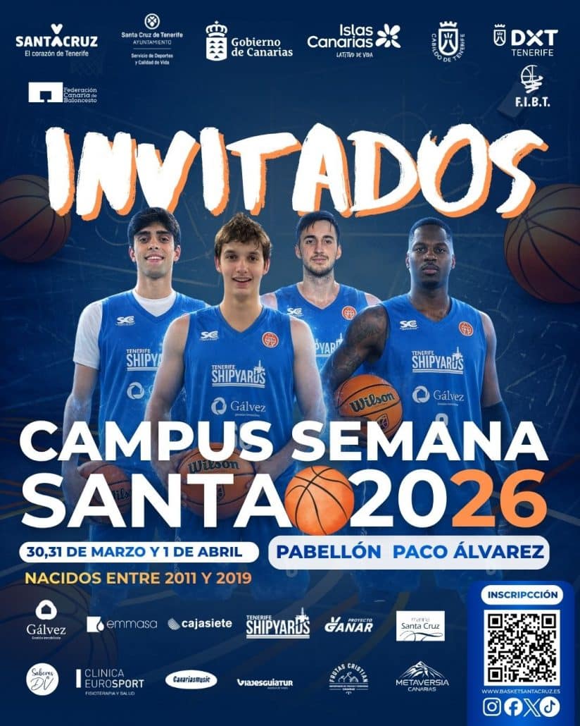 Campus Semana Santa 2026 – CB Santa Cruz contará con la participación de jugadores del Inmobiliaria Gálvez Santa Cruz (Tercera FEB)