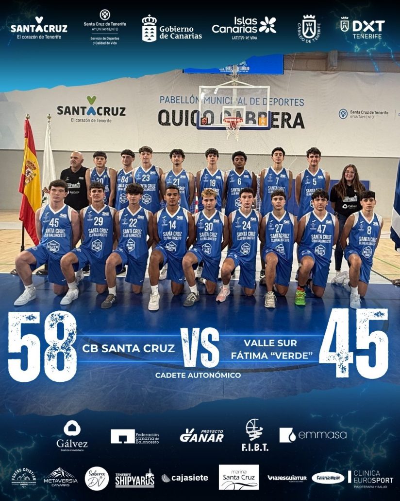 El cadete autonómico del CB Santa Cruz sella su pase a la siguiente fase del Campeonato de Canarias