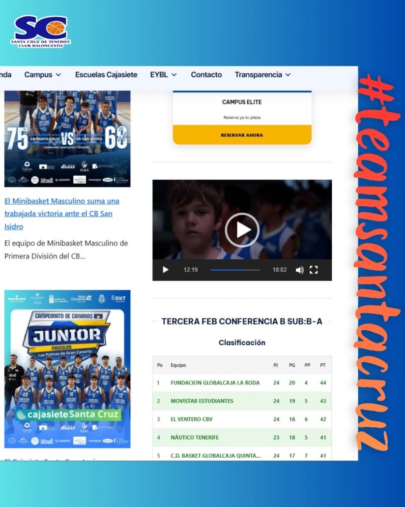 El CB Santa Cruz presenta su esencia en un emocionante vídeo oficial de la presentación.