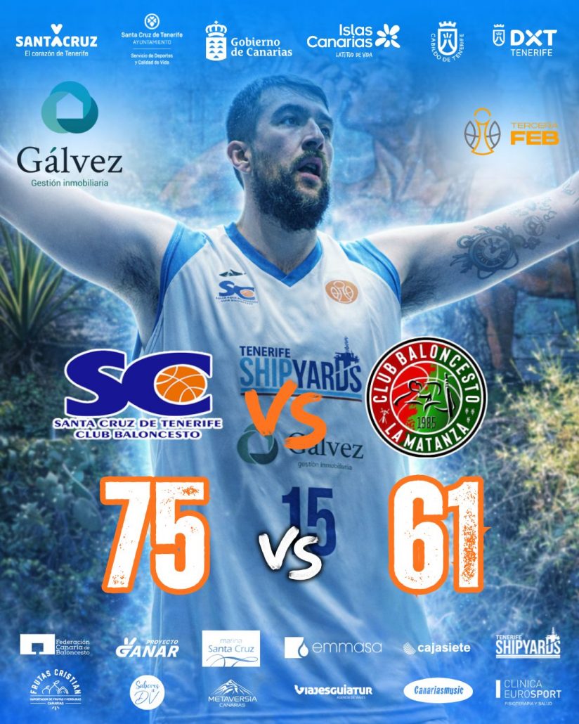 Inmobiliaria Gálvez Santa Cruz: undécima victoria en el año del regreso a Tercera FEB