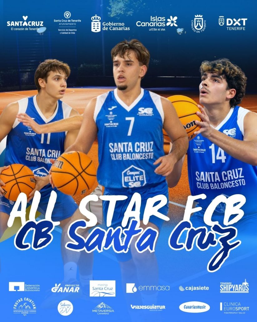 Tres jugadores del CB Santa Cruz, convocados para el ALL STAR FCB 2026