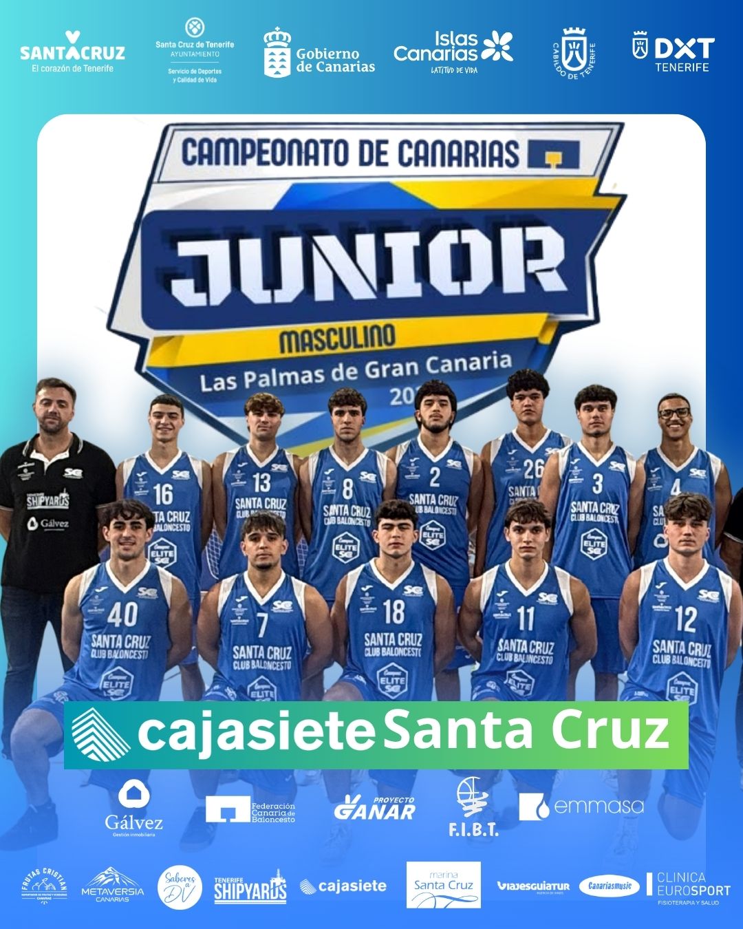 El Cajasiete Santa Cruz Junior, a por el Campeonato de Canarias 2026