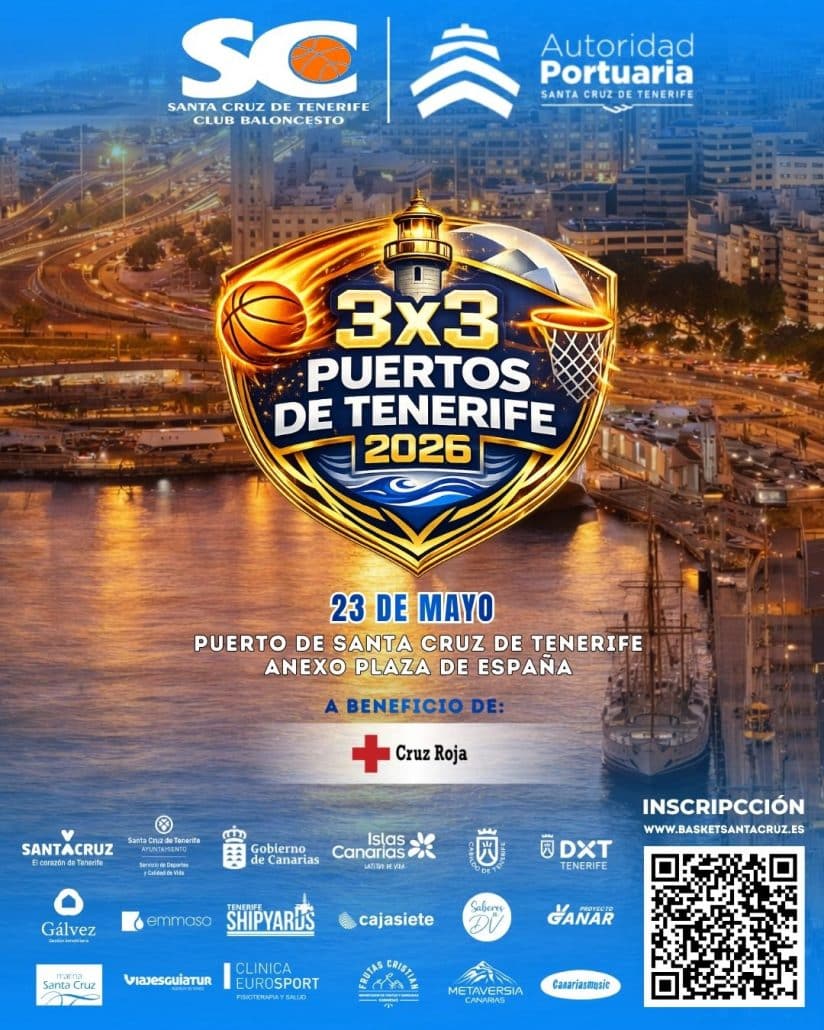 El Puerto de Santa Cruz acogerá el Torneo 3×3 Benéfico “Puertos de Tenerife 2026”