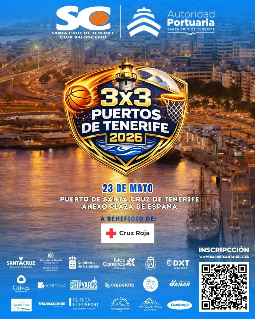 El Puerto de Santa Cruz acogerá el Torneo 3×3 Benéfico “Puertos de Tenerife 2026”