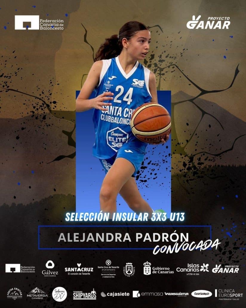 Alejandra Padrón, protagonista del liderato de Tenerife U13 3×3 con la Selección Insular