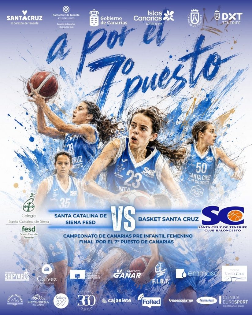 El Basket Santa Cruz peleará por el séptimo puesto del Campeonato de Canarias Preinfantil Femenino
