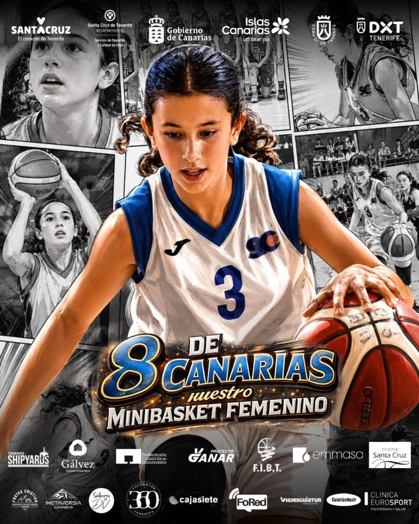 El CB Santa Cruz Minibasket Femenino cierra el Campeonato de Canarias entre los ocho mejores equipos del archipiélago