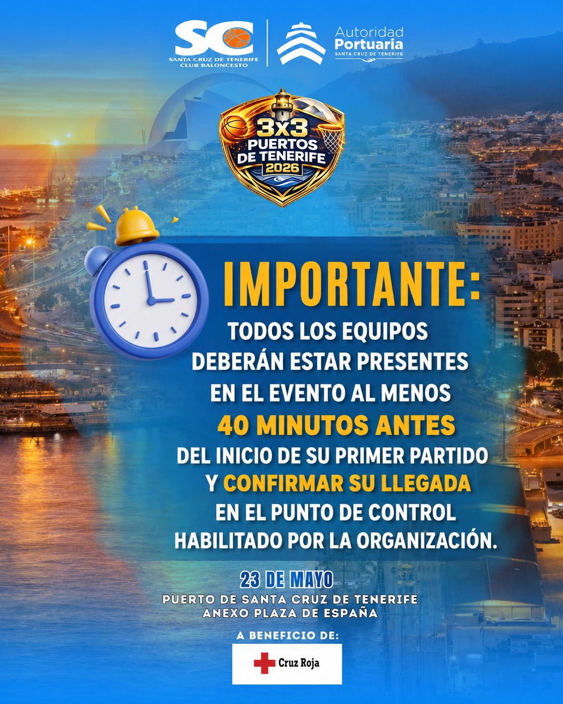 Información importante para los equipos