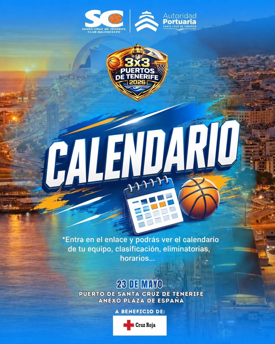 Calendario oficial 3x3 Puertos de Tenerife