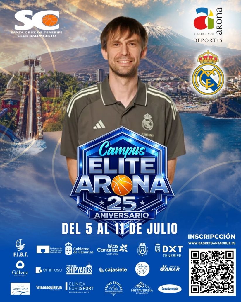 Armando Gómez Gago, campeón de España con el Real Madrid, estará en el Campus Élite Arona 2026