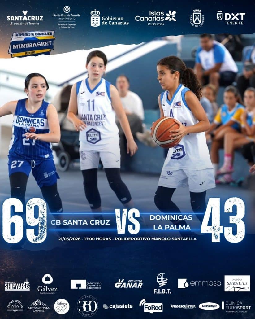 El Minibasket Femenino del CB Santa Cruz comienza el Campeonato de Canarias con victoria