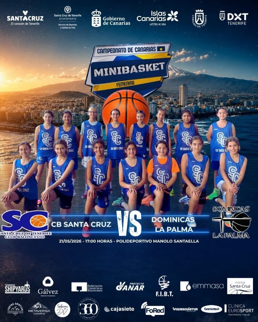 El Minibasket Femenino del CB Santa Cruz disputará el Campeonato de Canarias 2026 en Puerto de la Cruz
