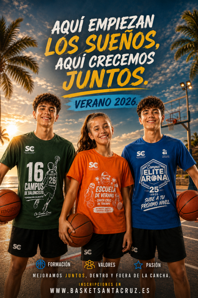 Presentadas las camisetas oficiales de los eventos de verano 2026 del CB Santa Cruz