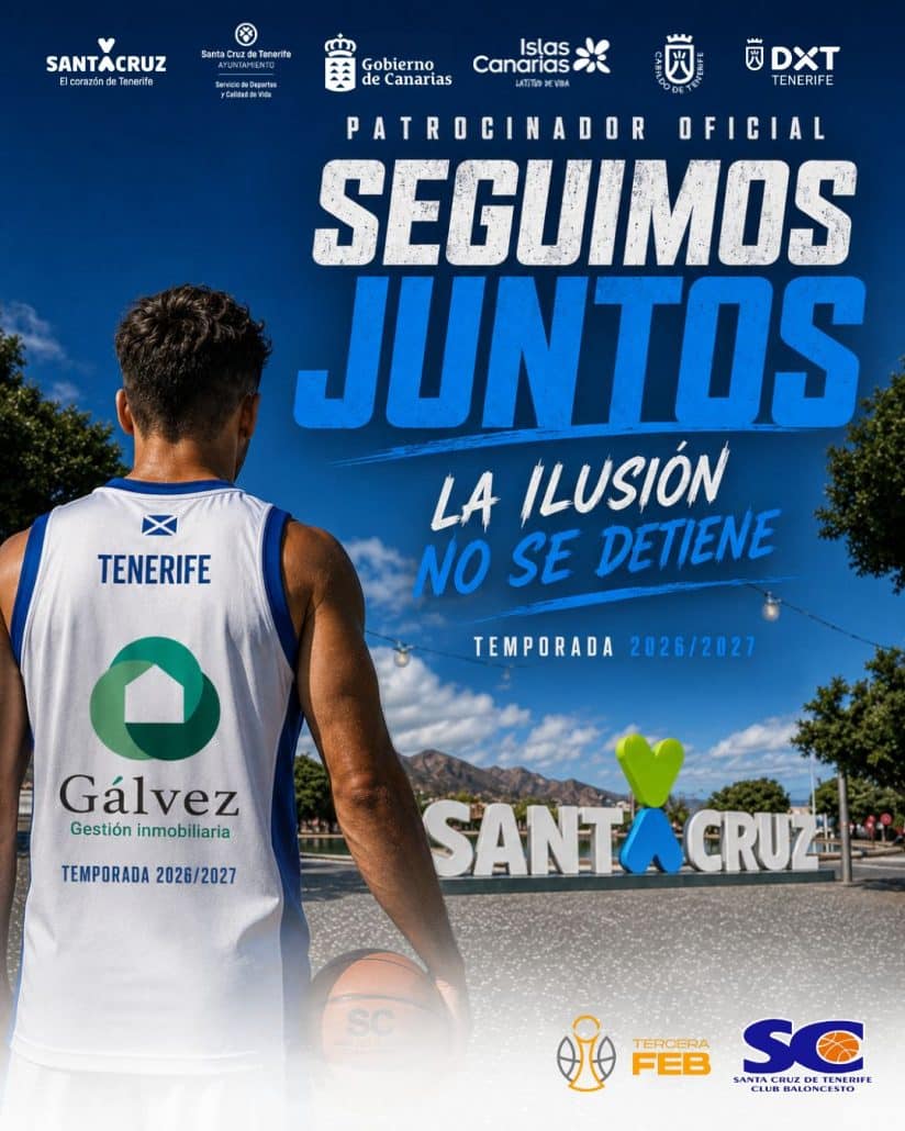 Inmobiliaria Gálvez continuará siendo el patrocinador oficial del CB Santa Cruz