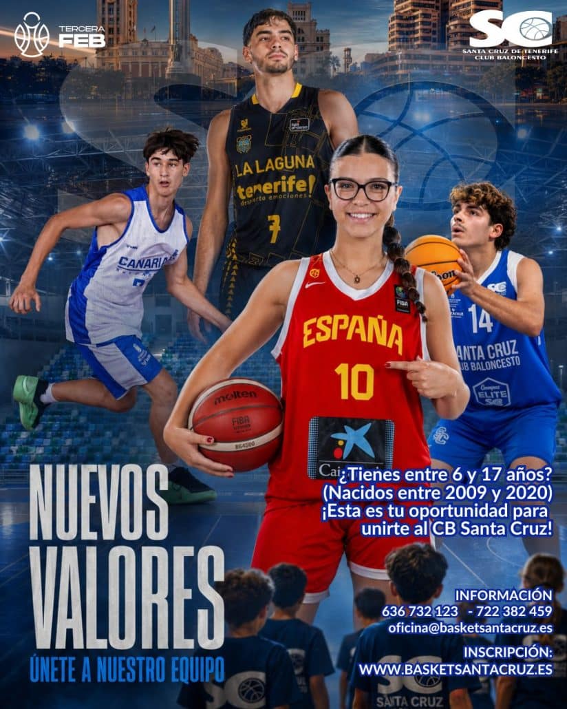 El CB Santa Cruz abre el plazo de inscripción para los Nuevos Valores de la temporada 2026-2027