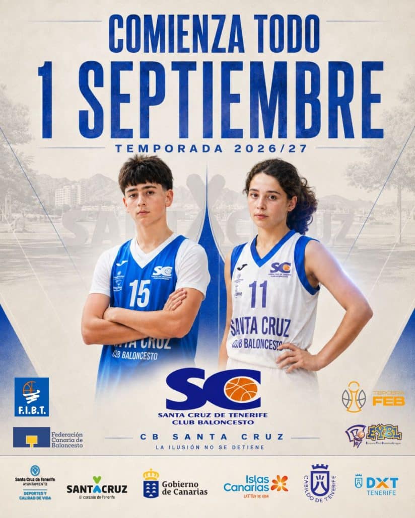 El 1 de septiembre comienza la temporada 2026/27 del CB Santa Cruz