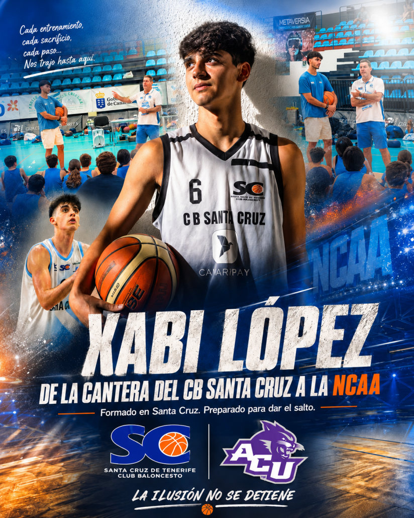 Xabi López, de la cantera del CB Santa Cruz a la NCAA