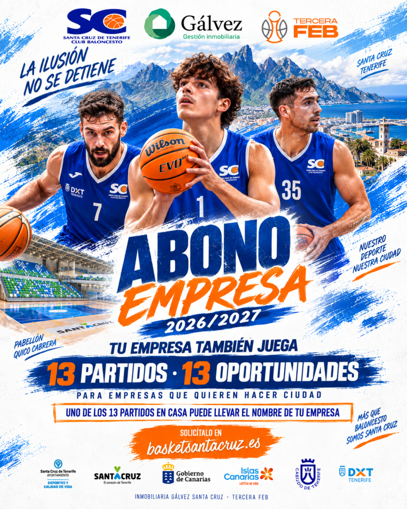 El CB Santa Cruz lanza su campaña de Abono Empresa 2026/2027: 13 partidos, 13 oportunidades para las empresas