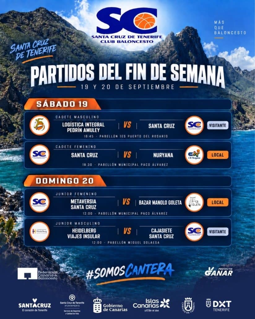 La cantera del CB Santa Cruz inicia la temporada 2026/2027 con el comienzo de las competiciones autonómicas