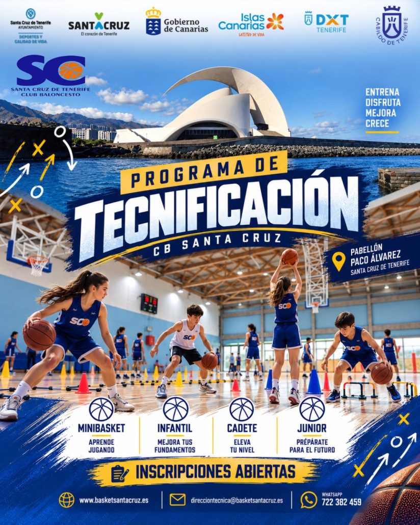 El CB Santa Cruz pone en marcha su Programa de Tecnificación para las categorías Minibasket, Infantil, Cadete y Junior