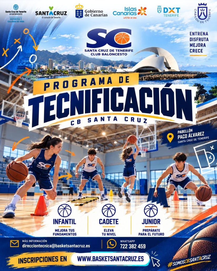 CB Santa Cruz pone en marcha su Programa de Tecnificación para jugadores y jugadoras de Infantil, Cadete y Junior